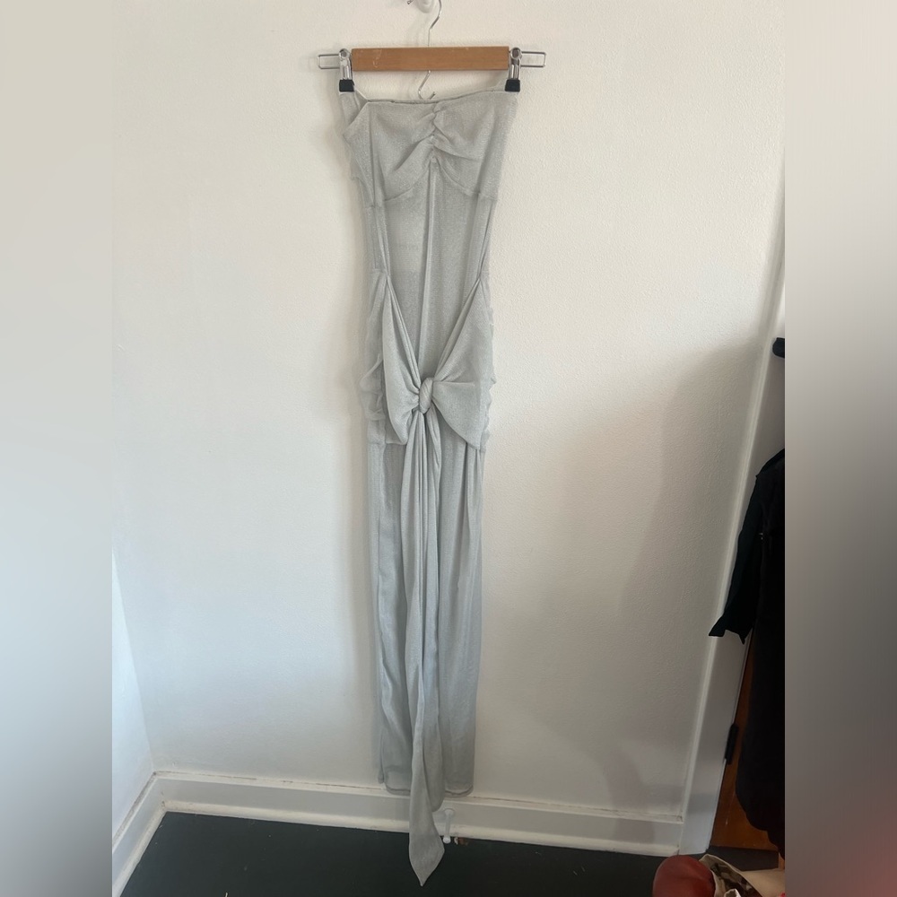 Nwt Khanums Kesca Dress In Silver, Size Xs — image 3 of 8